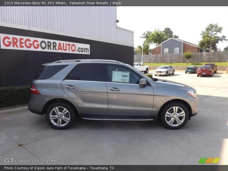 Palladium Silver Metallic / Black 2013 Mercedes-Benz ML 350 4Matic