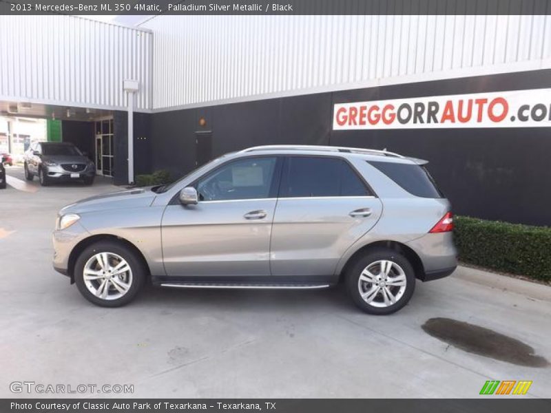 Palladium Silver Metallic / Black 2013 Mercedes-Benz ML 350 4Matic