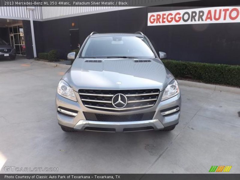Palladium Silver Metallic / Black 2013 Mercedes-Benz ML 350 4Matic