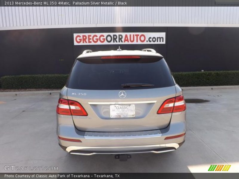 Palladium Silver Metallic / Black 2013 Mercedes-Benz ML 350 4Matic