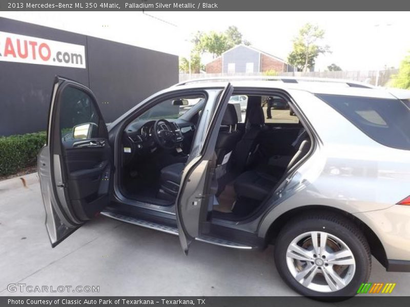 Palladium Silver Metallic / Black 2013 Mercedes-Benz ML 350 4Matic