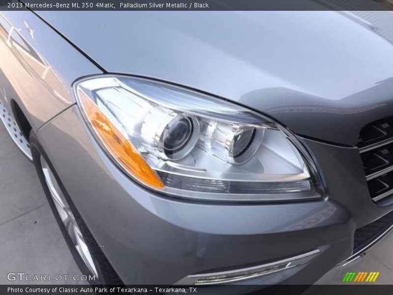Palladium Silver Metallic / Black 2013 Mercedes-Benz ML 350 4Matic