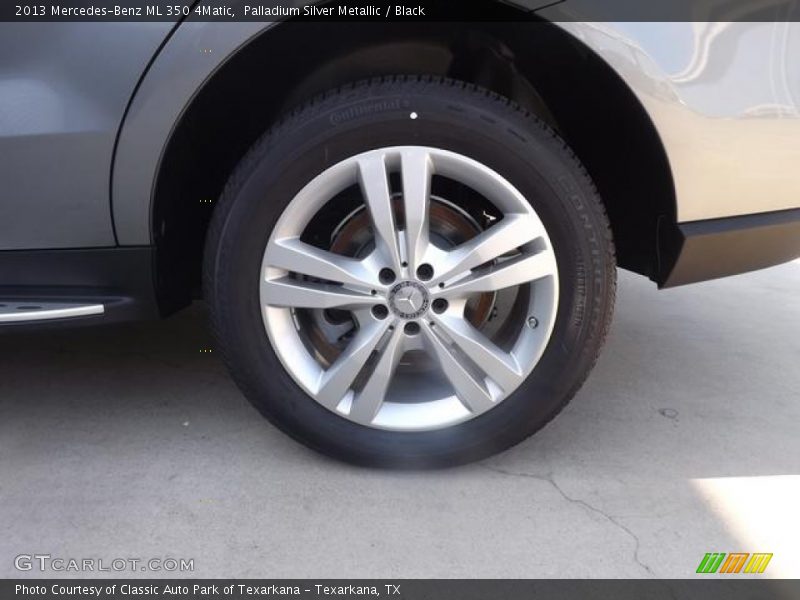 Palladium Silver Metallic / Black 2013 Mercedes-Benz ML 350 4Matic