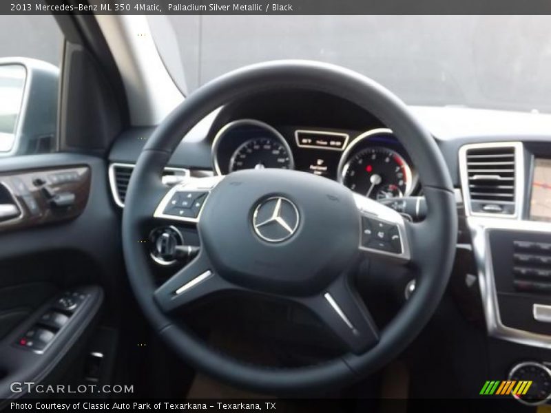 Palladium Silver Metallic / Black 2013 Mercedes-Benz ML 350 4Matic