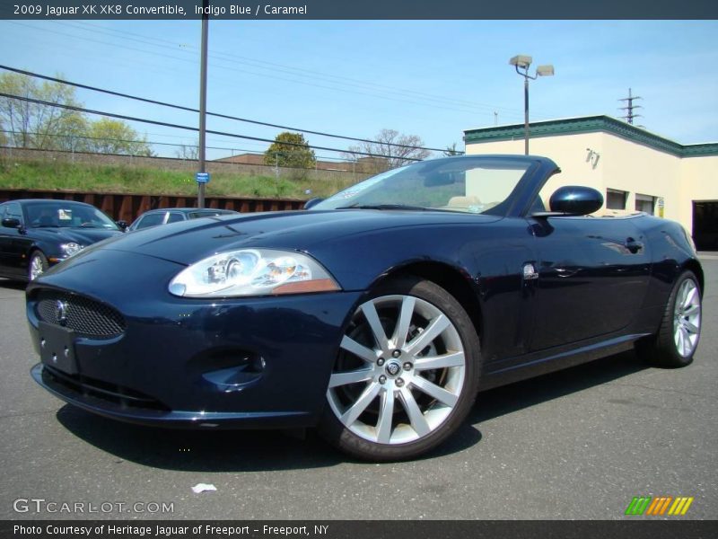 Indigo Blue / Caramel 2009 Jaguar XK XK8 Convertible