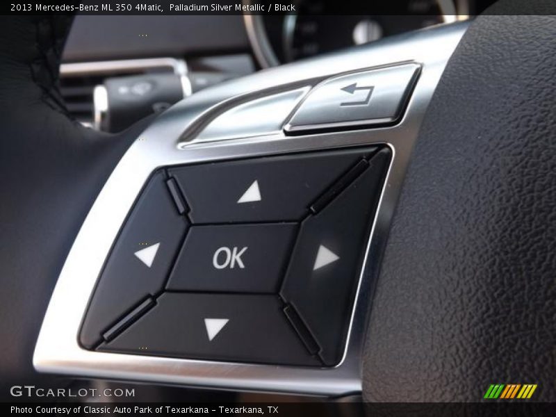 Palladium Silver Metallic / Black 2013 Mercedes-Benz ML 350 4Matic