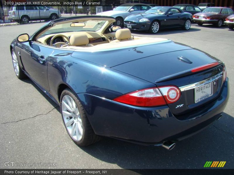 Indigo Blue / Caramel 2009 Jaguar XK XK8 Convertible