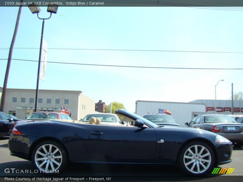 Indigo Blue / Caramel 2009 Jaguar XK XK8 Convertible