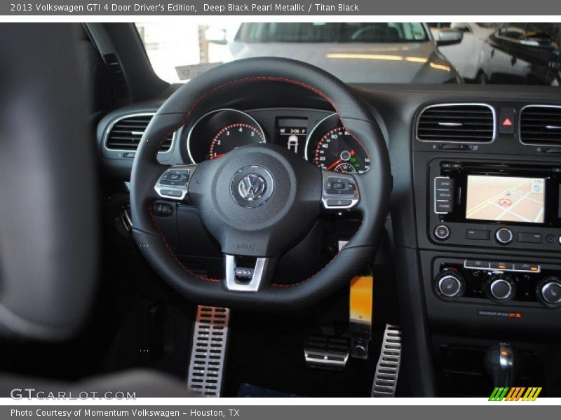 Deep Black Pearl Metallic / Titan Black 2013 Volkswagen GTI 4 Door Driver's Edition