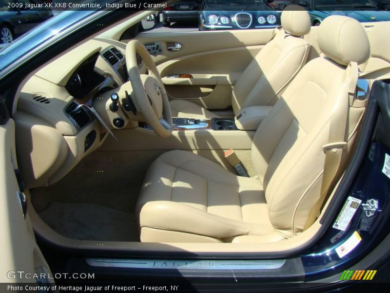 Indigo Blue / Caramel 2009 Jaguar XK XK8 Convertible