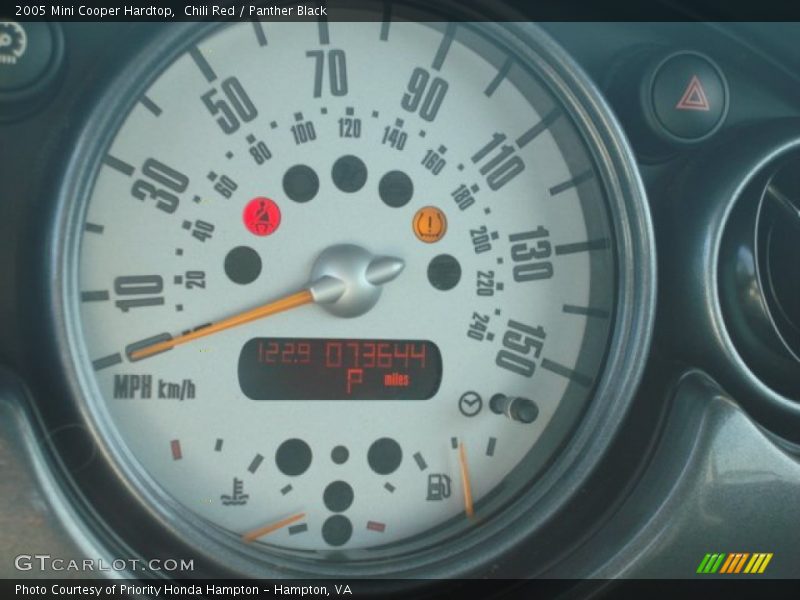 Chili Red / Panther Black 2005 Mini Cooper Hardtop
