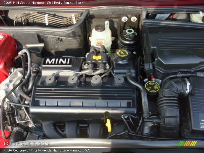 Chili Red / Panther Black 2005 Mini Cooper Hardtop