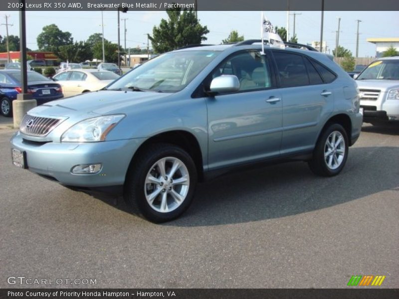 Breakwater Blue Metallic / Parchment 2009 Lexus RX 350 AWD