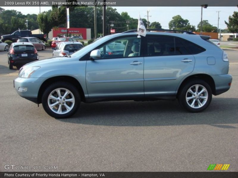 Breakwater Blue Metallic / Parchment 2009 Lexus RX 350 AWD