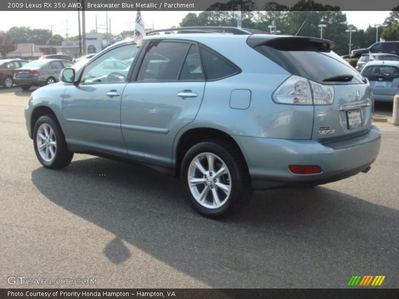 Breakwater Blue Metallic / Parchment 2009 Lexus RX 350 AWD