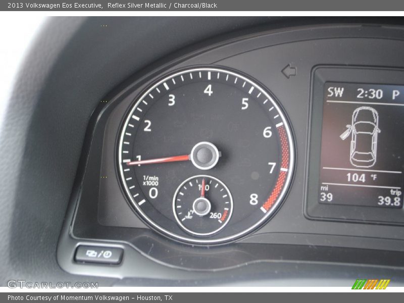 Reflex Silver Metallic / Charcoal/Black 2013 Volkswagen Eos Executive