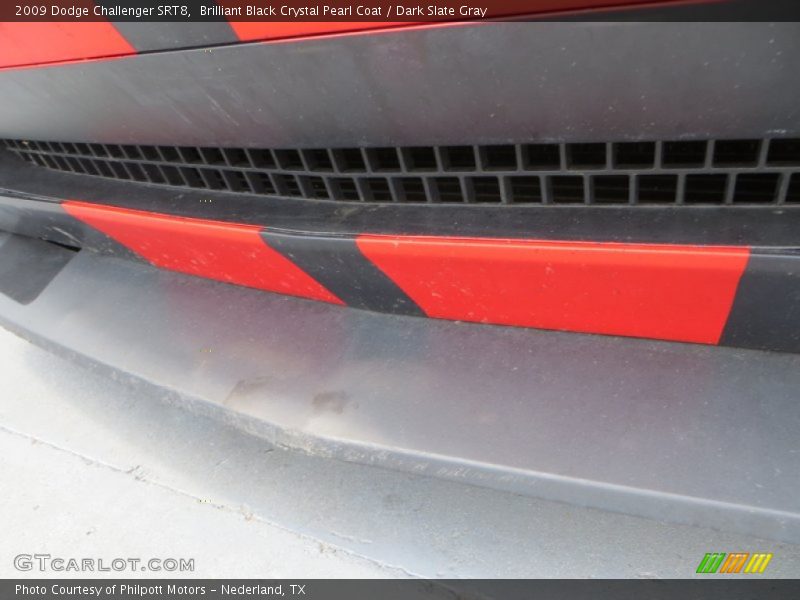 Brilliant Black Crystal Pearl Coat / Dark Slate Gray 2009 Dodge Challenger SRT8