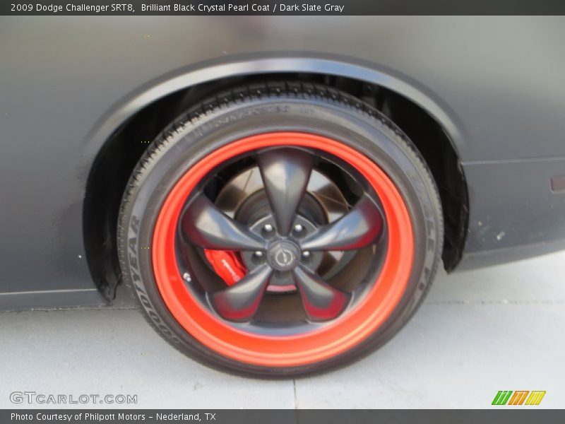 Brilliant Black Crystal Pearl Coat / Dark Slate Gray 2009 Dodge Challenger SRT8