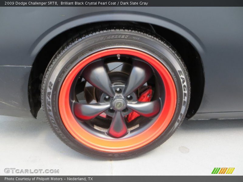 Brilliant Black Crystal Pearl Coat / Dark Slate Gray 2009 Dodge Challenger SRT8