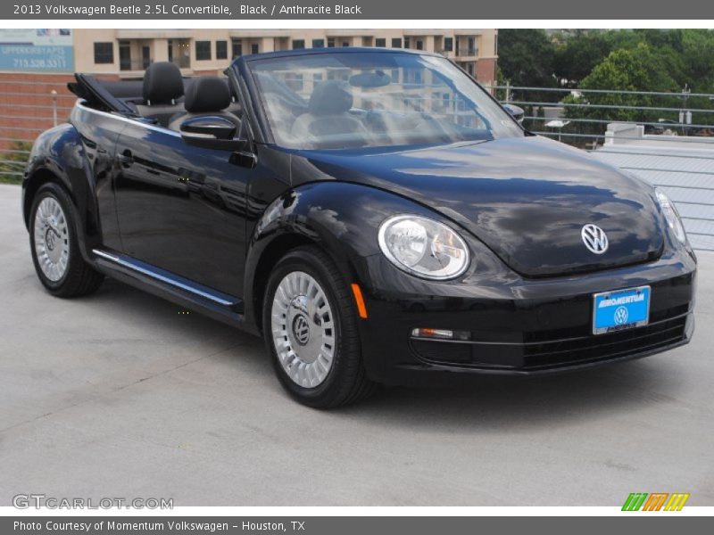 Black / Anthracite Black 2013 Volkswagen Beetle 2.5L Convertible