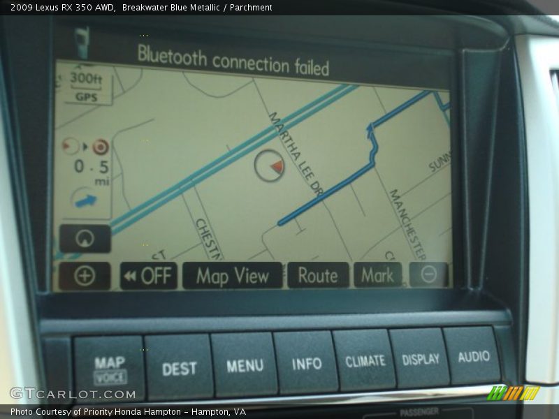 Breakwater Blue Metallic / Parchment 2009 Lexus RX 350 AWD