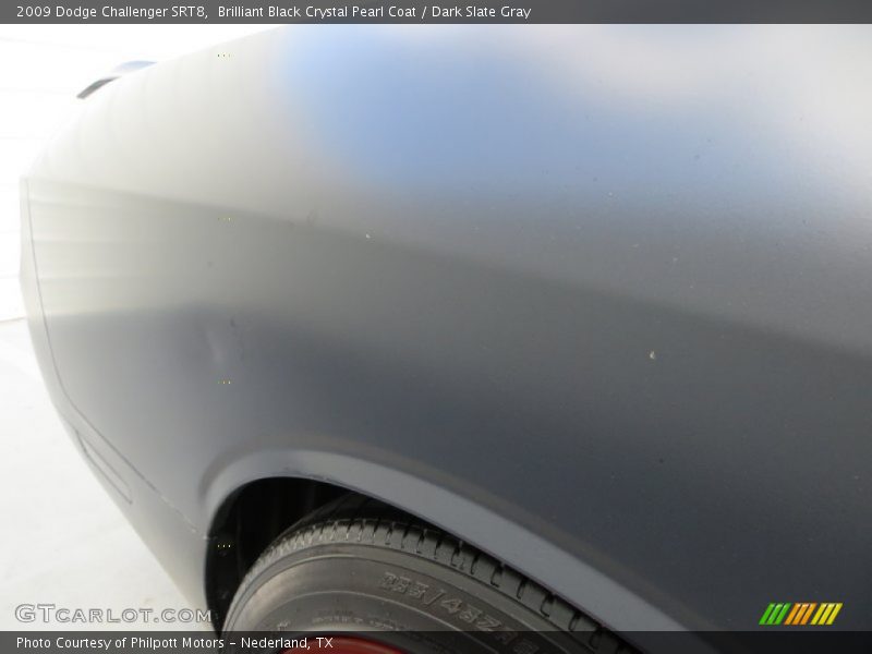 Brilliant Black Crystal Pearl Coat / Dark Slate Gray 2009 Dodge Challenger SRT8