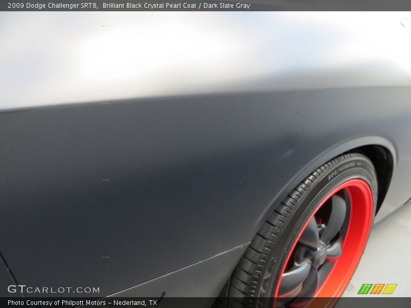 Brilliant Black Crystal Pearl Coat / Dark Slate Gray 2009 Dodge Challenger SRT8
