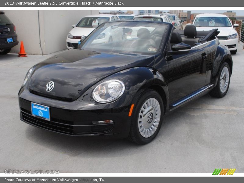 Black / Anthracite Black 2013 Volkswagen Beetle 2.5L Convertible