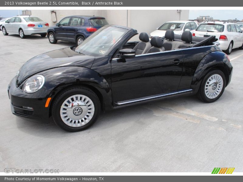 Black / Anthracite Black 2013 Volkswagen Beetle 2.5L Convertible