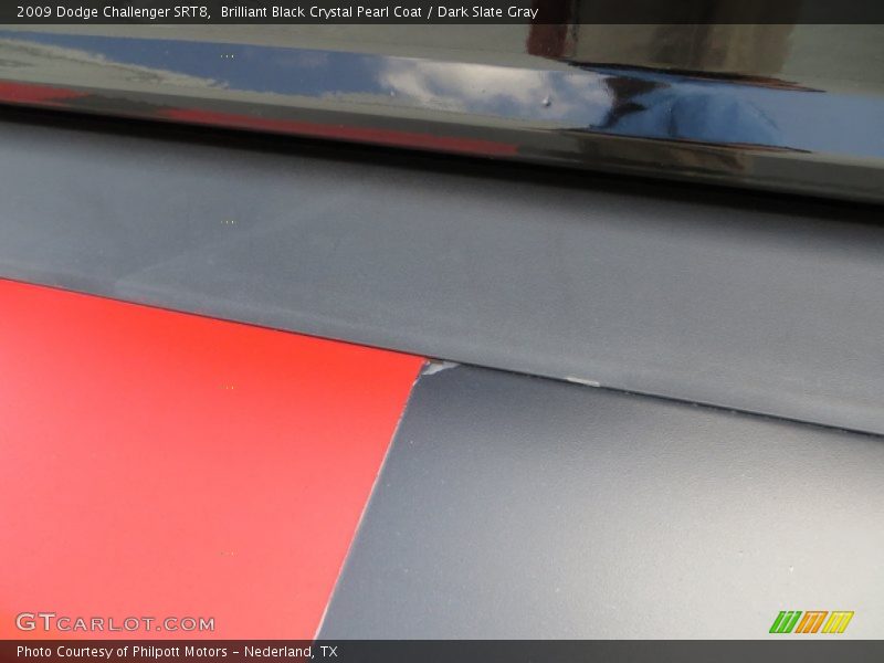 Brilliant Black Crystal Pearl Coat / Dark Slate Gray 2009 Dodge Challenger SRT8