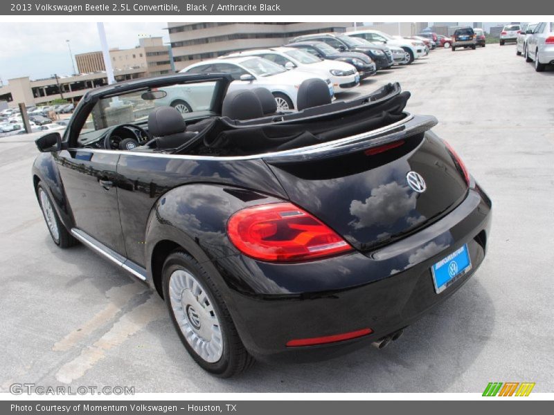 Black / Anthracite Black 2013 Volkswagen Beetle 2.5L Convertible