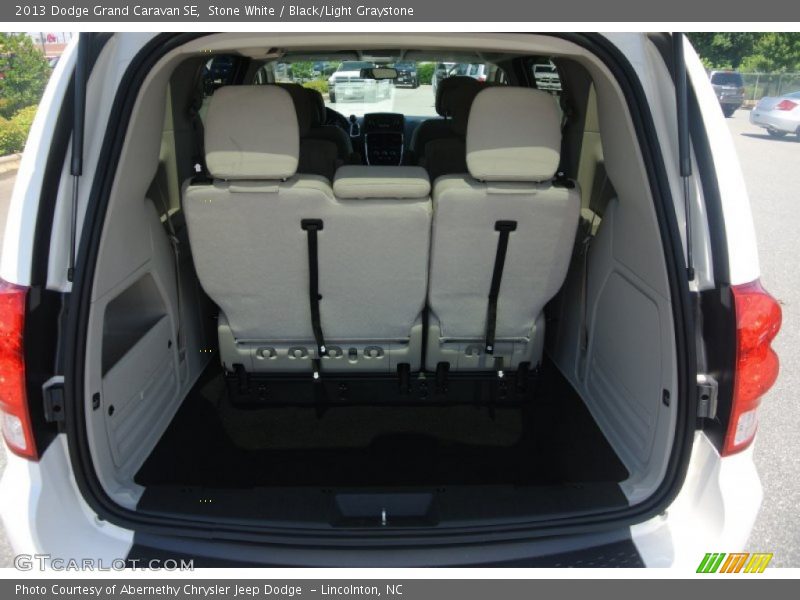 Stone White / Black/Light Graystone 2013 Dodge Grand Caravan SE