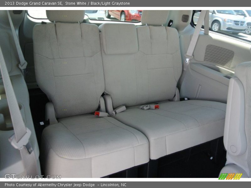 Stone White / Black/Light Graystone 2013 Dodge Grand Caravan SE