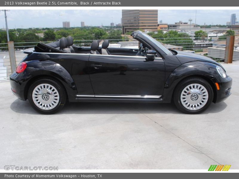 Black / Anthracite Black 2013 Volkswagen Beetle 2.5L Convertible