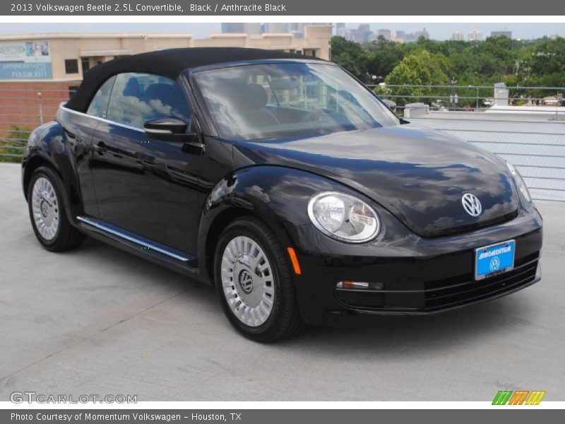 Black / Anthracite Black 2013 Volkswagen Beetle 2.5L Convertible