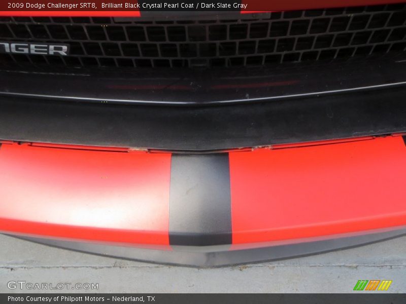 Brilliant Black Crystal Pearl Coat / Dark Slate Gray 2009 Dodge Challenger SRT8