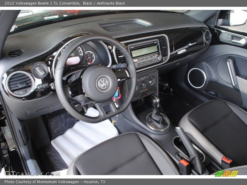 Black / Anthracite Black 2013 Volkswagen Beetle 2.5L Convertible