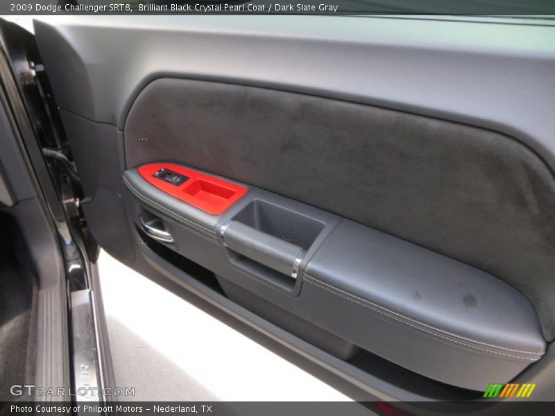 Brilliant Black Crystal Pearl Coat / Dark Slate Gray 2009 Dodge Challenger SRT8