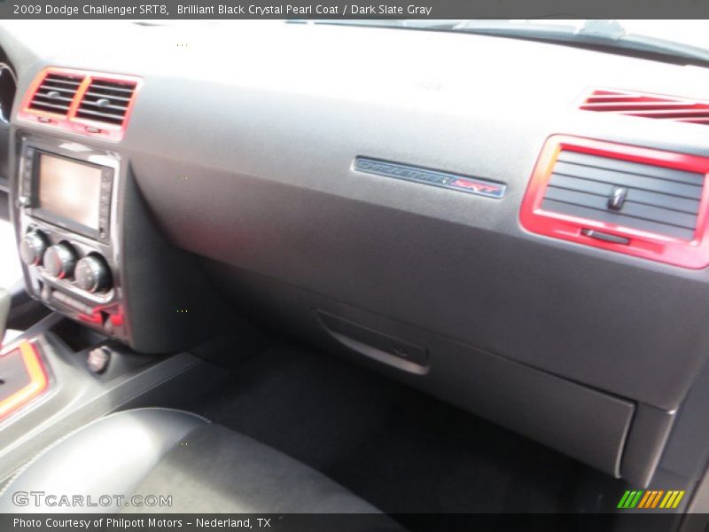 Brilliant Black Crystal Pearl Coat / Dark Slate Gray 2009 Dodge Challenger SRT8
