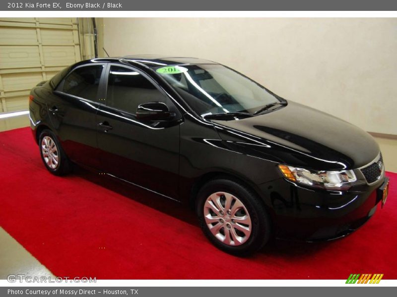 Ebony Black / Black 2012 Kia Forte EX
