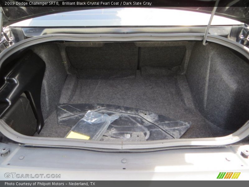 Brilliant Black Crystal Pearl Coat / Dark Slate Gray 2009 Dodge Challenger SRT8