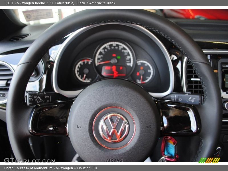 Black / Anthracite Black 2013 Volkswagen Beetle 2.5L Convertible