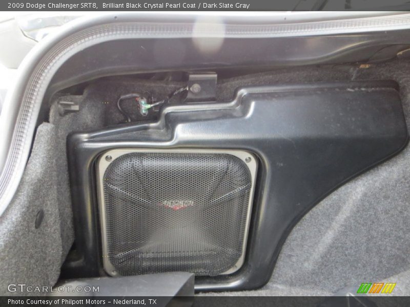 Brilliant Black Crystal Pearl Coat / Dark Slate Gray 2009 Dodge Challenger SRT8