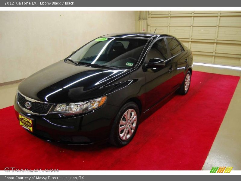Ebony Black / Black 2012 Kia Forte EX