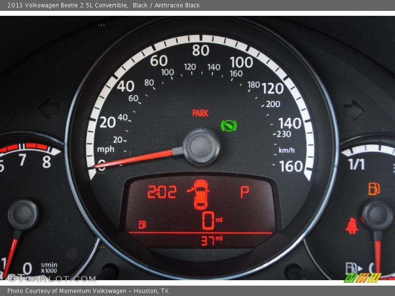 Black / Anthracite Black 2013 Volkswagen Beetle 2.5L Convertible