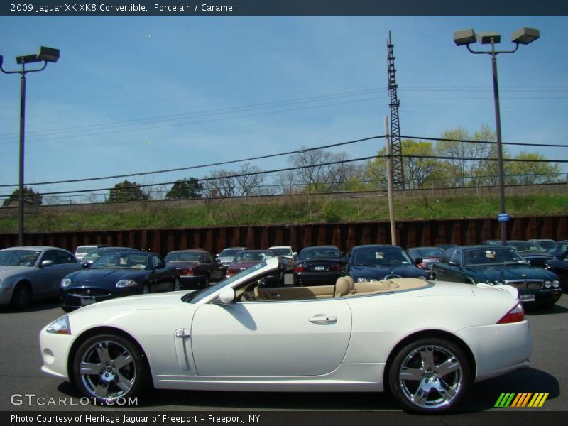 Porcelain / Caramel 2009 Jaguar XK XK8 Convertible