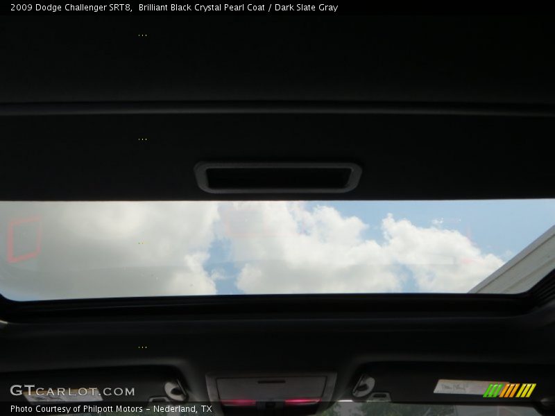 Brilliant Black Crystal Pearl Coat / Dark Slate Gray 2009 Dodge Challenger SRT8