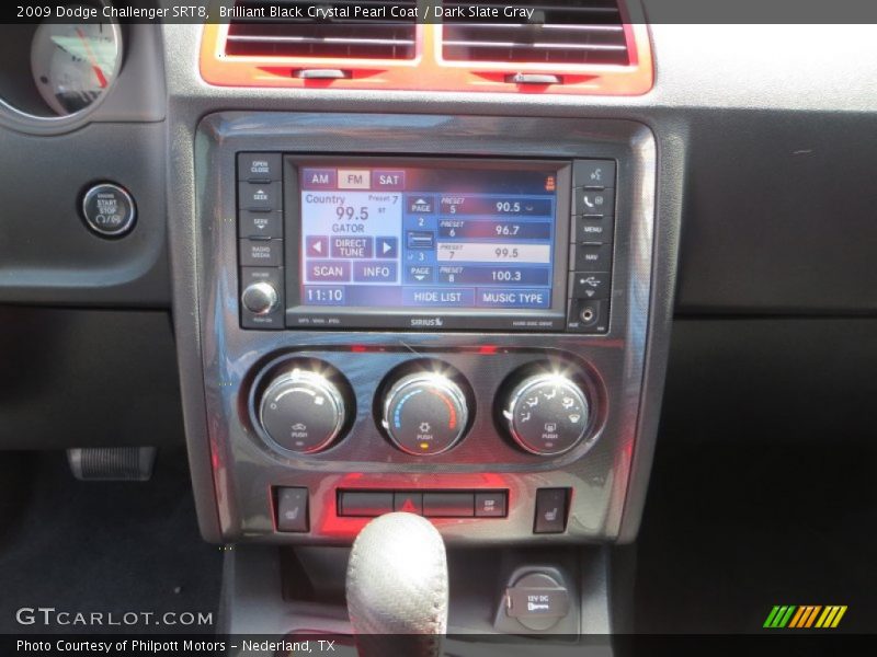 Brilliant Black Crystal Pearl Coat / Dark Slate Gray 2009 Dodge Challenger SRT8