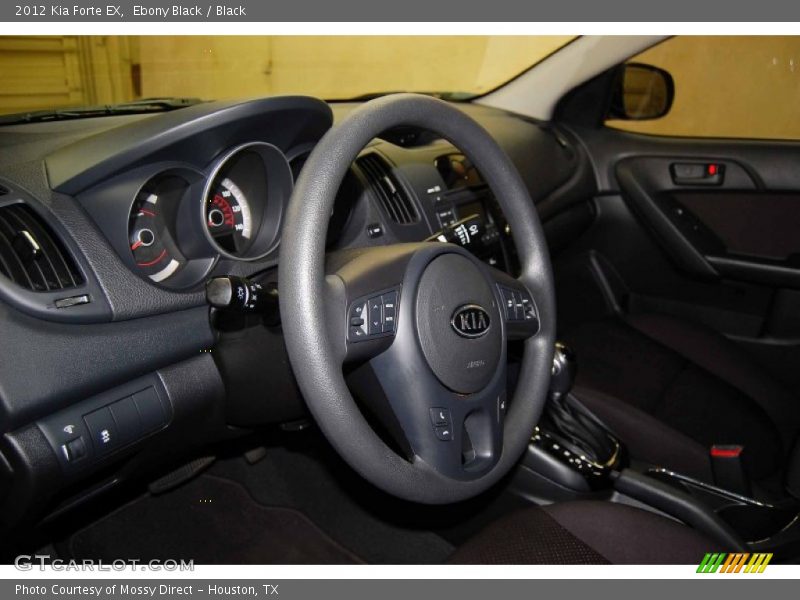 Ebony Black / Black 2012 Kia Forte EX