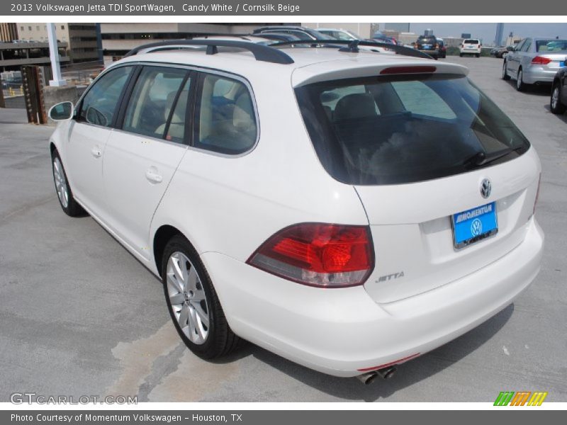 Candy White / Cornsilk Beige 2013 Volkswagen Jetta TDI SportWagen
